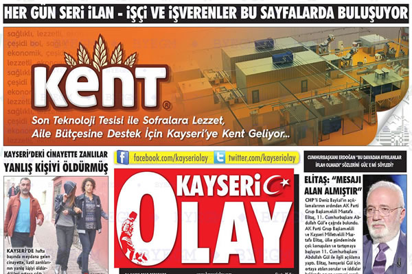 Kayseri Yerel Gazete Reklamları