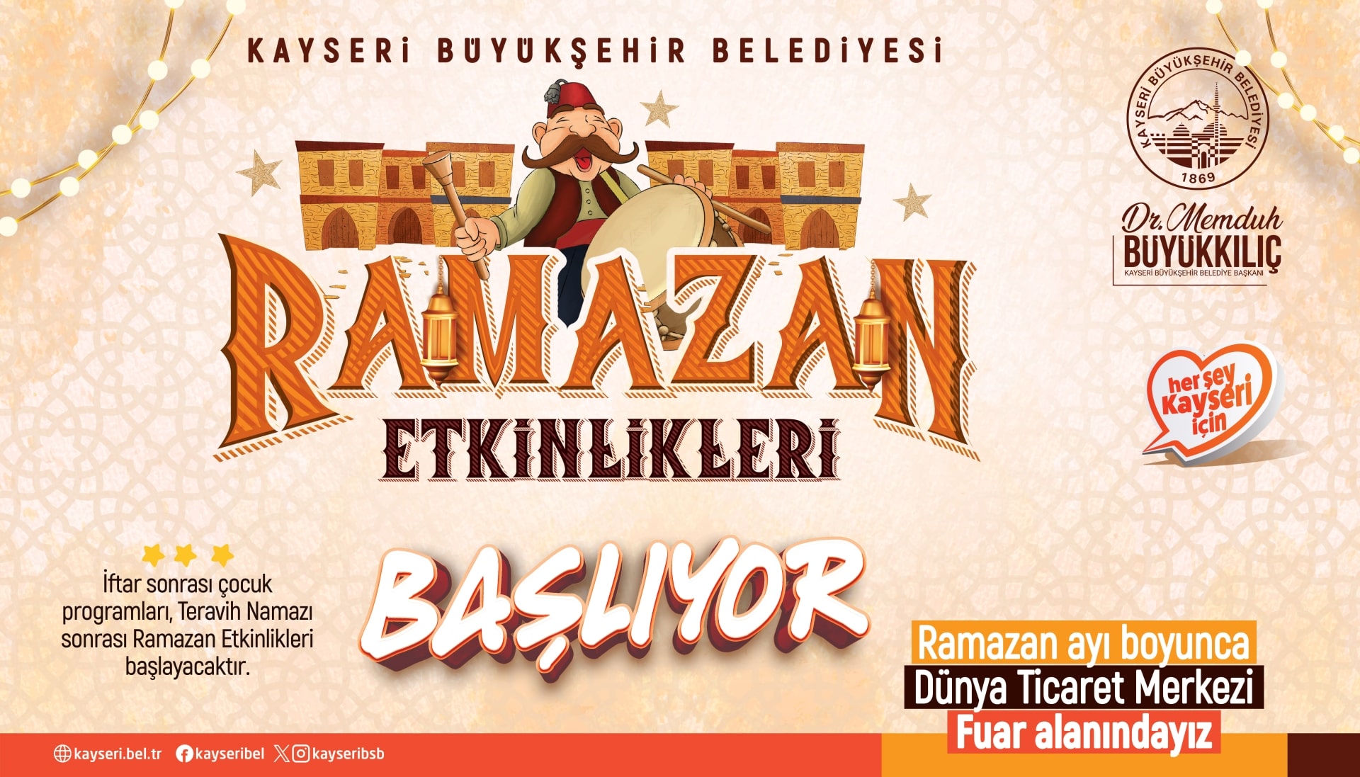 Büyükşehir ile Kayseri’de Ramazan Coşkusu Başlıyor