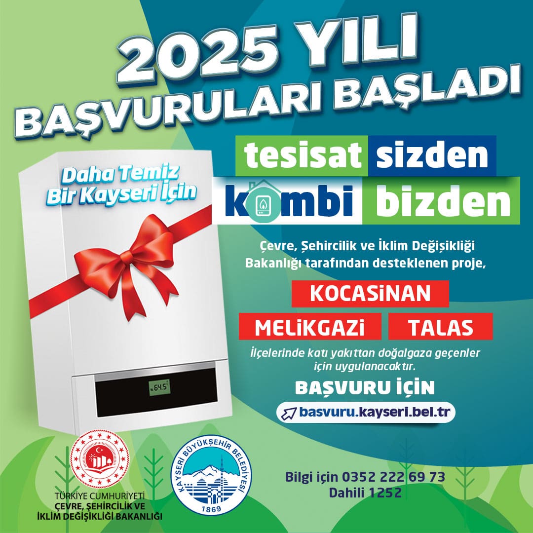 Büyükşehir’in ‘Tesisat Sizden, Kombi Bizden’ Projesinde 2025 Başvuruları Açıldı