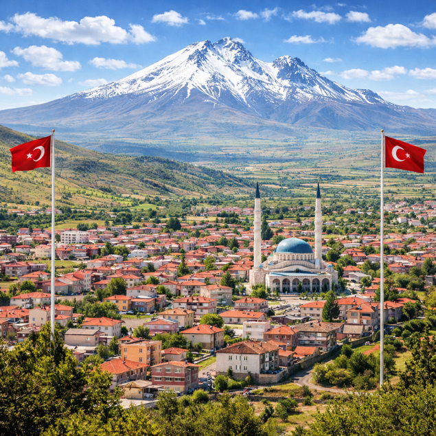 Kayseri Hacılar ilçesi görünümü