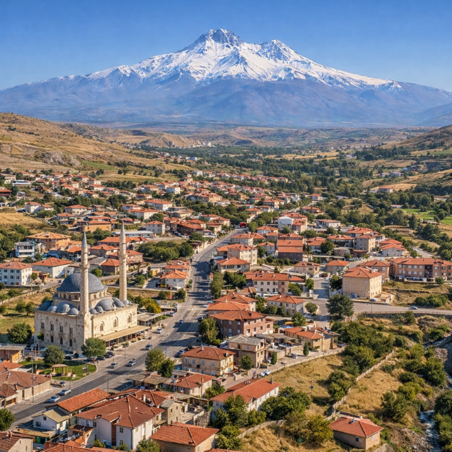 kayseri ozvatan ilçesi görünümü