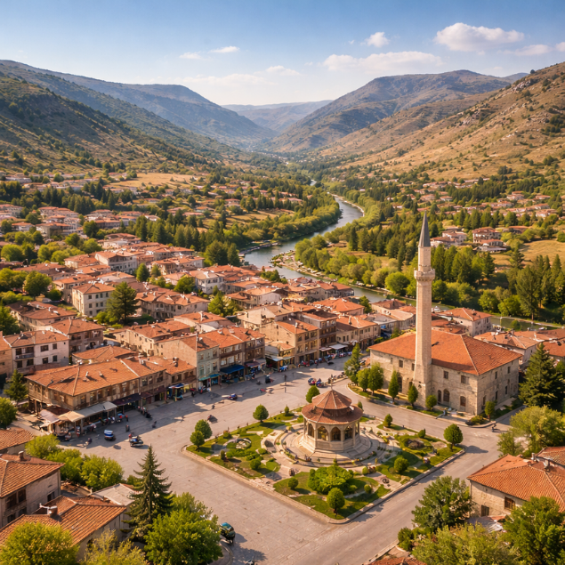 kayseri tomarza ilçesi görünümü