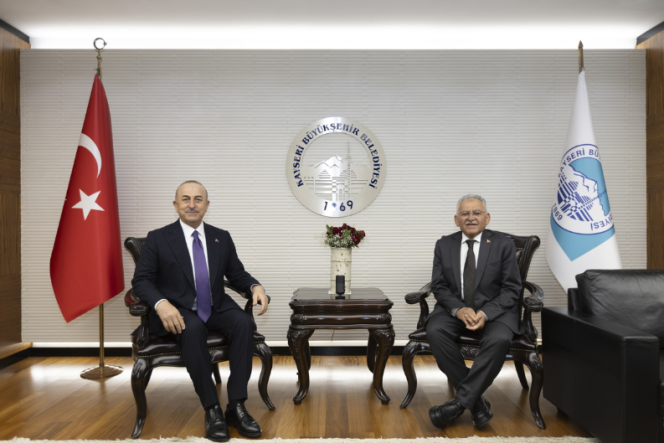 Kayseri’de Mevlüt Çavuşoğlu Ziyareti