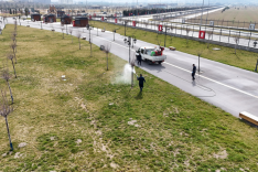 Kayseri yeşil alan ilaçlama çalışmaları hız kazandı